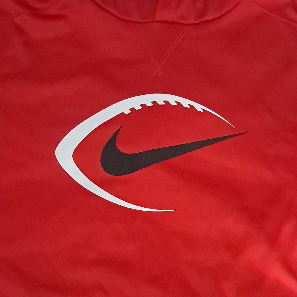 Nike Red Sweatshirt with Black Swoosh
